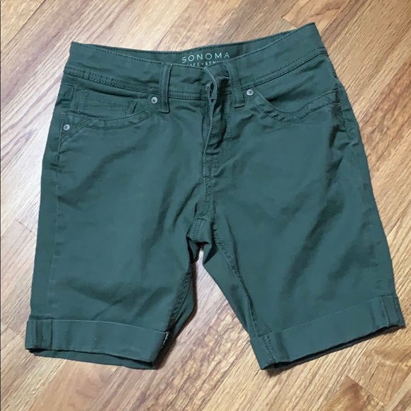 Olive green shorts - Picture 1 of 2